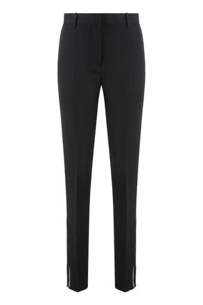 Versace Womens Wool Tailored Trousers - Black - Size EU 36 (Womens)