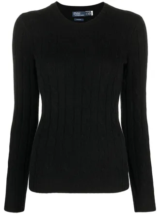 Polo Ralph Lauren Julianna cashmere cable-knit jumper - Black