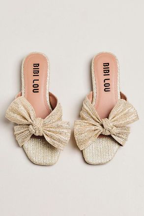Bibi Lou Karsie Square-Toe Slide Sandals
