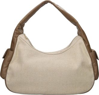 Lancaster Julia Schoudertas - Dames - Schoudertassen - Beige - ONE Size - Katoen - Tassen