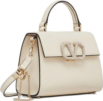 Valentino Garavani Borsa a mano VSling piccola con decorazione - Toni neutri