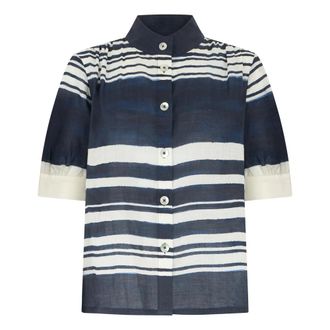 Veronica Beard Shirts, female, Multicolor, Size: L Hollandale Button-Down Shirt