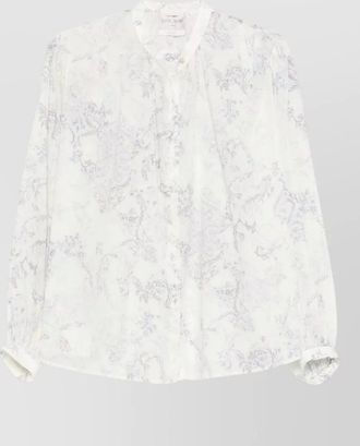 Forte_Forte cotton shirt subtle print button cuffs