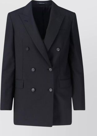 Tagliatore double-breasted blazer featuring back vent