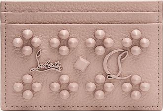 Christian Louboutin Kios Card Case in Leather with Loubinthesky Spikes