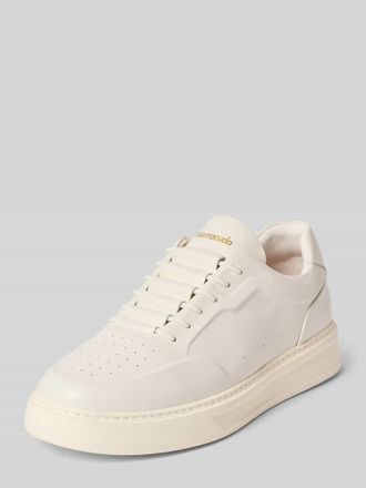 Barracuda Sneaker aus Leder mit Label-Detail in Weiss, Gr&ouml;&szlig;e 41