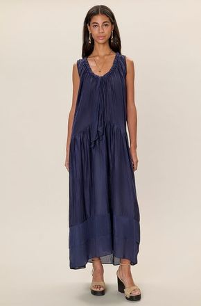 Rebecca Taylor Lilou Sleeveless Dress in Maritime Blue at Nordstrom, Size Medium