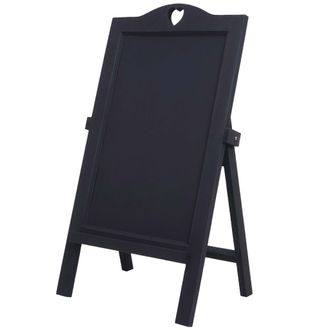 Hhg Hhg - Nunca Usado] Tablero Publicitario 715, Pizarra, 66x37x27cm Shabby-look Vintage, Gris Oscuro