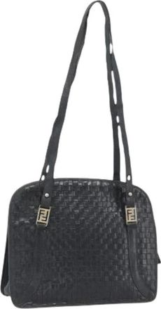 Fendi Pre-owned Vintage Schoudertas - Dames - Vintage Schoudertas - Zwart - ONE Size - Leer - Vintage