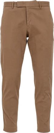Pantaloni Torino Kameel Tailored Broek Katoen Gabardine - Heren - Chinos - Bruin - XL - Katoen - Broeken