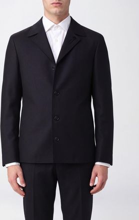 Lardini Blazer monopetto in lana vergine con collo classico e chiusura a bottoni