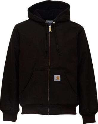 Carhartt Work in Progress Active Jacket (Winter) - Heren - Vesten met rits - Bruin - M - Katoen - Hoodies & sweatvesten