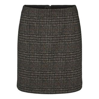Rue de Femme RUE de Femme - RDFOlana Rok - Dames - Rokken - Zwart - Maat: M Tweed