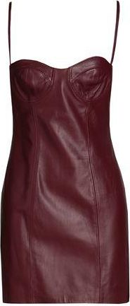 8 by YOOX LEATHER TUBE DRESS