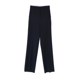 Max Mara Wide Trousers, female, Blue, Size: 3XS Mstquasa Wide Trousers
