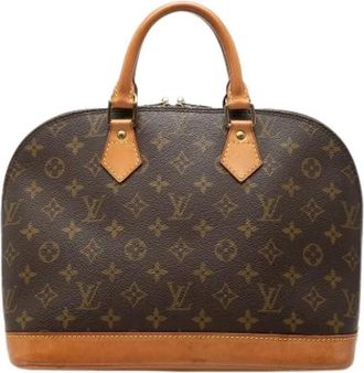 Louis Vuitton Pre-owned Alma PM - Dames - Vintage Handtas - Bruin - ONE Size - Leer - Vintage
