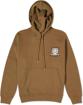 Maison Kitsun&eacute; Fox Logo Hoodie Khaki Sweatshirt - Heren - Hoodies - Groen - M - Katoen - Hoodies & sweatvesten