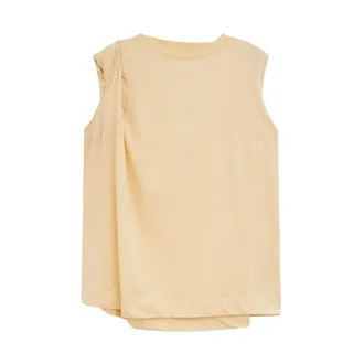 Dries Van Noten Silk Sleeveless Top - female - Dries Van Noten - Sleeveless Tops - Beige - M - Tops