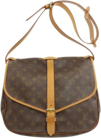 Louis Vuitton Pre-owned Cross Body Bags, female, Brown, Size: ONE SIZE Pre-owned Vintage Monogram Shoulder Bag