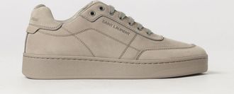 Saint Laurent Sneakers basse SL/61 in pelle nabuk con logo impresso