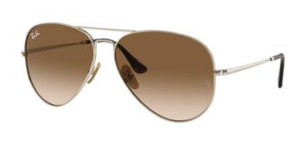 Ray-Ban RB8089 Aviator Titanium 926551 Mens Sunglasses Gold Size 62