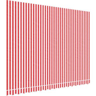 vidaXL Tela De Repuesto De Toldo Rayas Rojas Y Blancas 4x3 M Vidaxl