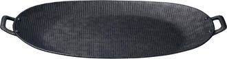 Be Home Wallis Aluminum Tray with Handles in Black at Nordstrom