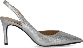 Michael Kors D&Eacute;COLLET&Eacute; SLINGBACK ALINA FLEX ARGENTO MICHAEL KORS