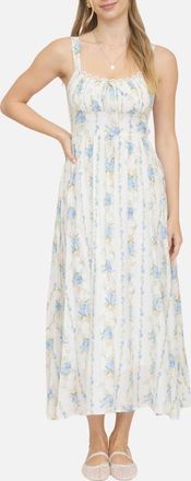 Blu Pepper Floral Print Sleeveless Maxi Dress in Blue Multi at Nordstrom, Size Medium