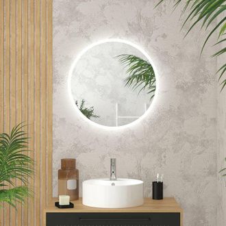 Aurlane Specchio a LED IP24 reversibile - 60x60cm GO ROUND LED 60