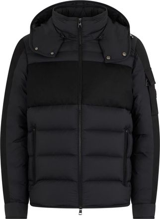 Moncler Black Quilted Hooded Jacket