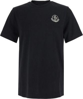 Moncler Black Regular Logo T-Shirt