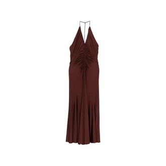 Self Portrait Maxi Dresses, female, Brown, Size: 2XS Dress Self-portrait