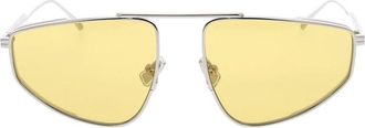 Bottega Veneta Klassieke Aviator Zonnebril - unisex - Zonnebrillen - Grijs - ONE Size - Accessoires