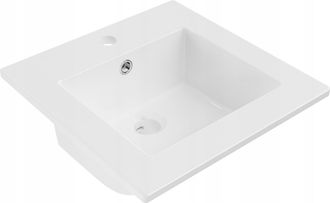 Desconocido Desconocido - Lavabo De Encastrar Cer&aacute;mico 41x41x17,5 Cm, Blanco
