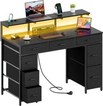 OEM Escritorio Gaming - Hlonone - Modelo Con 8 Cajones - 120x50 Cm - Puertos Usb Integrados - Ergon&oacute;mico