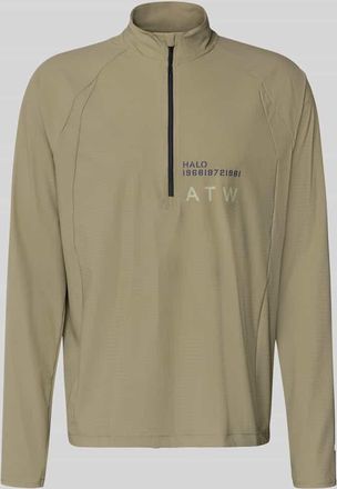 Halo Funktionsshirt mit Stehkragen und Rei&szlig;verschluss Modell AIR in Oliv, Gr&ouml;&szlig;e XXL