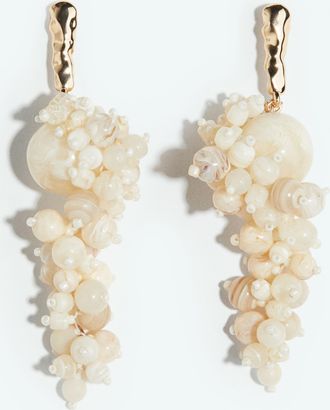 H&M Cluster-Ohrh&auml;nger - Goldfarben/Weiss