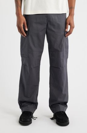Carhartt Work in Progress Cotton Ripstop Cargo Pants in Graphite at Nordstrom, Size 32 X 32