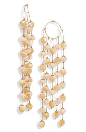 Isshī Asteroid Beaded Chandelier Earrings in Dusty Beige at Nordstrom