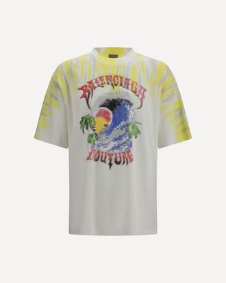 Balenciaga Extreme Tie Dye T-shirt Male XS