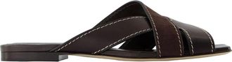 Tod's Weaved Sandalen - Dames - Sandalen - Bruin - 37 EU - Leer - Schoenen
