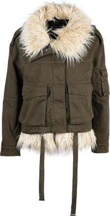 Dondup Military Parka Coat - Military Green