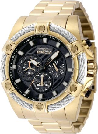 Invicta Bolt 69799 Herenhorloge - Quartz Uurwerk - Staal met Zwarte Wijzerplaat - 52 mm