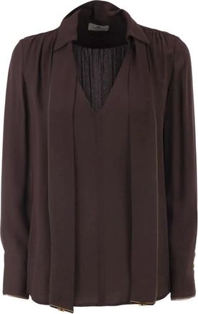 Elisabetta Franchi Mujer, Blusas y Camisas, Marr&oacute;n, Talla: S
