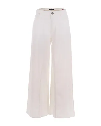 Pinko White Winona Wide Leg Jeans