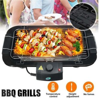 Trade Shop Trade Shop - Griglia Elettrica 2000 W Barbecue Grill Bistecchiera Bbq Giardino Q-bbq6 Jy-06
