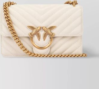Pinko love bag one mini leather quilted shoulder bag