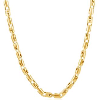Pompeii3 Mens 14k Gold (95gram) or Platinum (157gram) 5.5mm Link Byzantine Chain Necklace 22