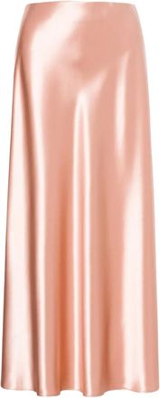 Alberta Ferretti Gonna midi in raso - Rosa